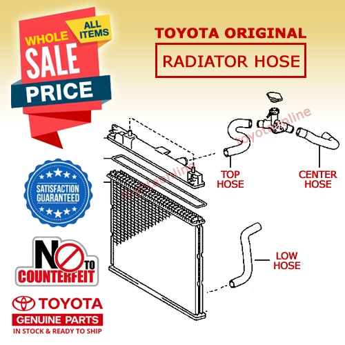 Vios 1.5 (0714) Radiator Hose 165730M010 /0M080(TOP) 165710M050