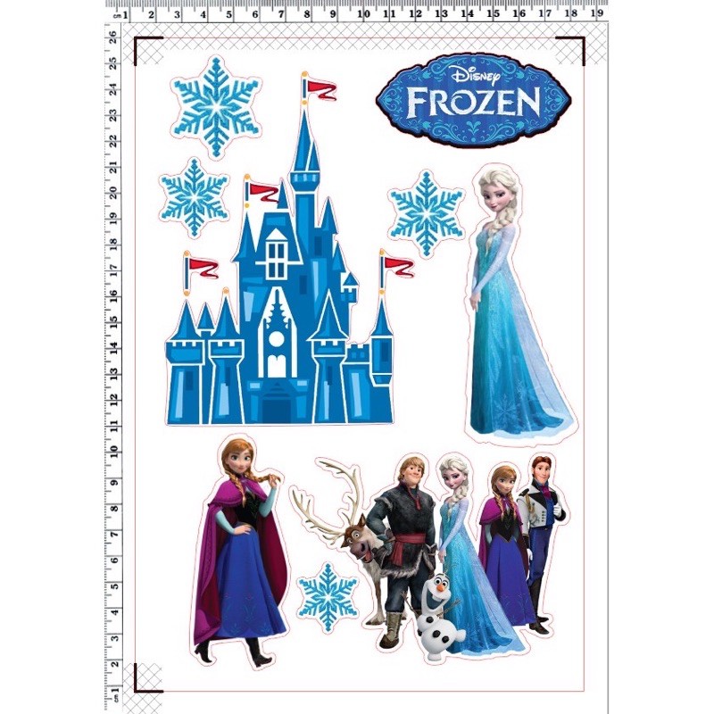 Ready Stock Frozen Birthday Cake Topper Cake Decoration