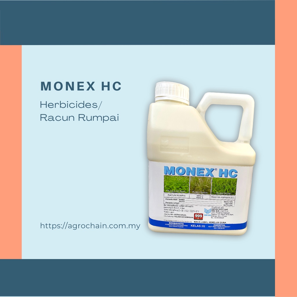 ANCOM - MONEX HC - 4 LITRE (HERNICIDES/ 杀草剂/RACUN RUMPAI)