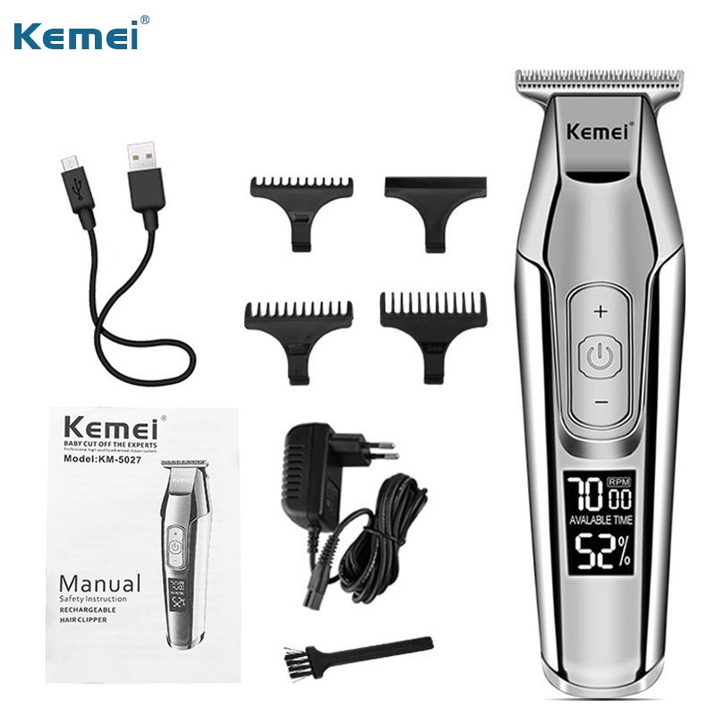 Kemei KM-5027 Barber Professional Hair Trimmer Beard Hair Clipper Trimer for Men Hair Cutter Electric Hair Cutting