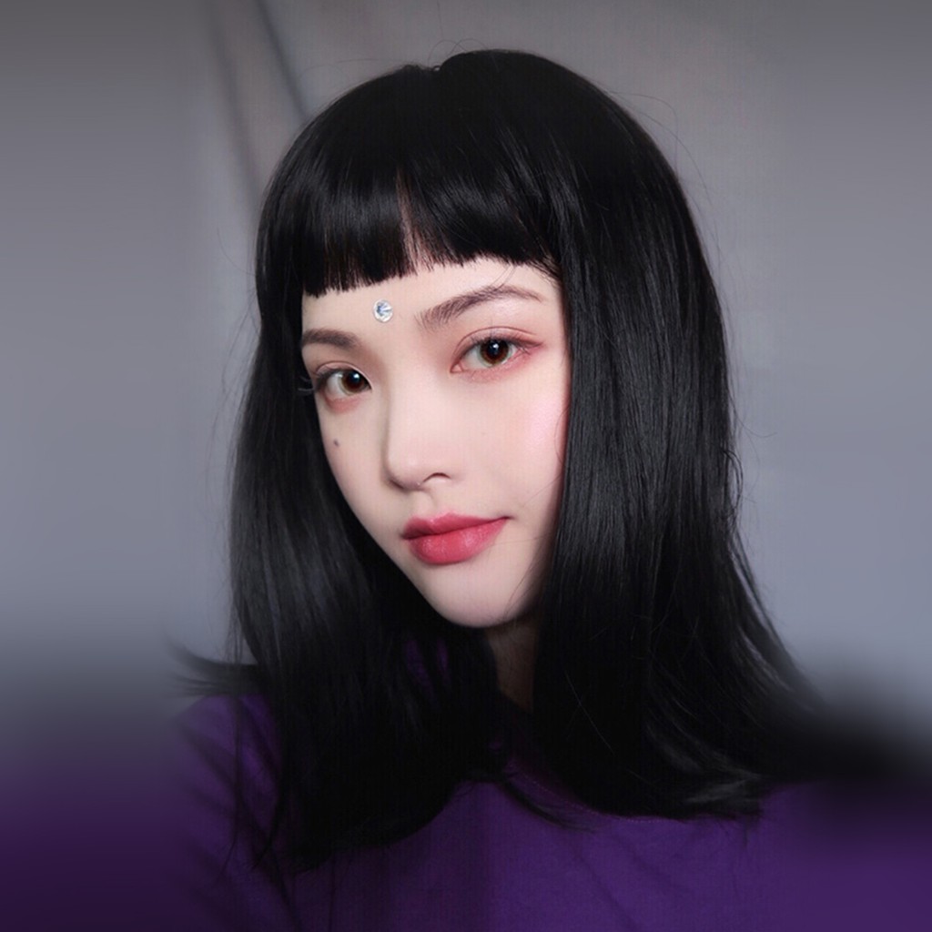 Clavicle Hair Net Red Nature Long Long Straight Hair Air Bangs