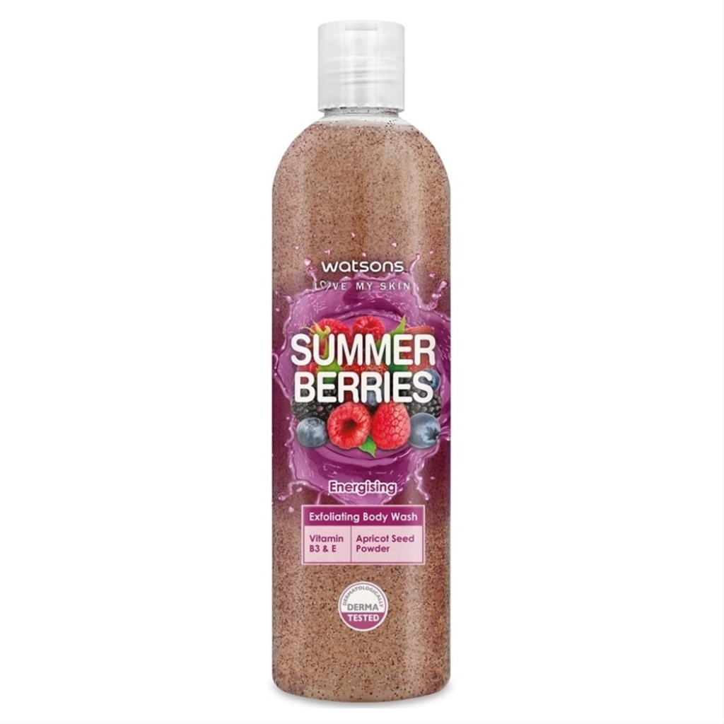 WATSONS Exfoliating Body Wash Summer Berries 410g Shopee Malaysia