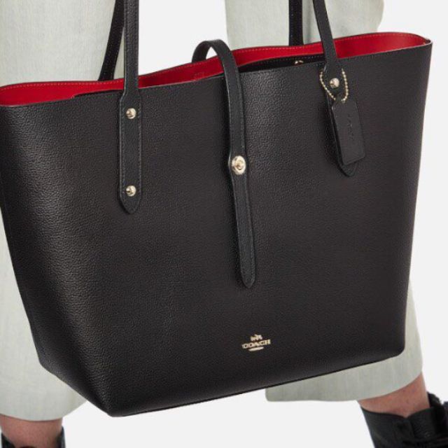 leather market tote