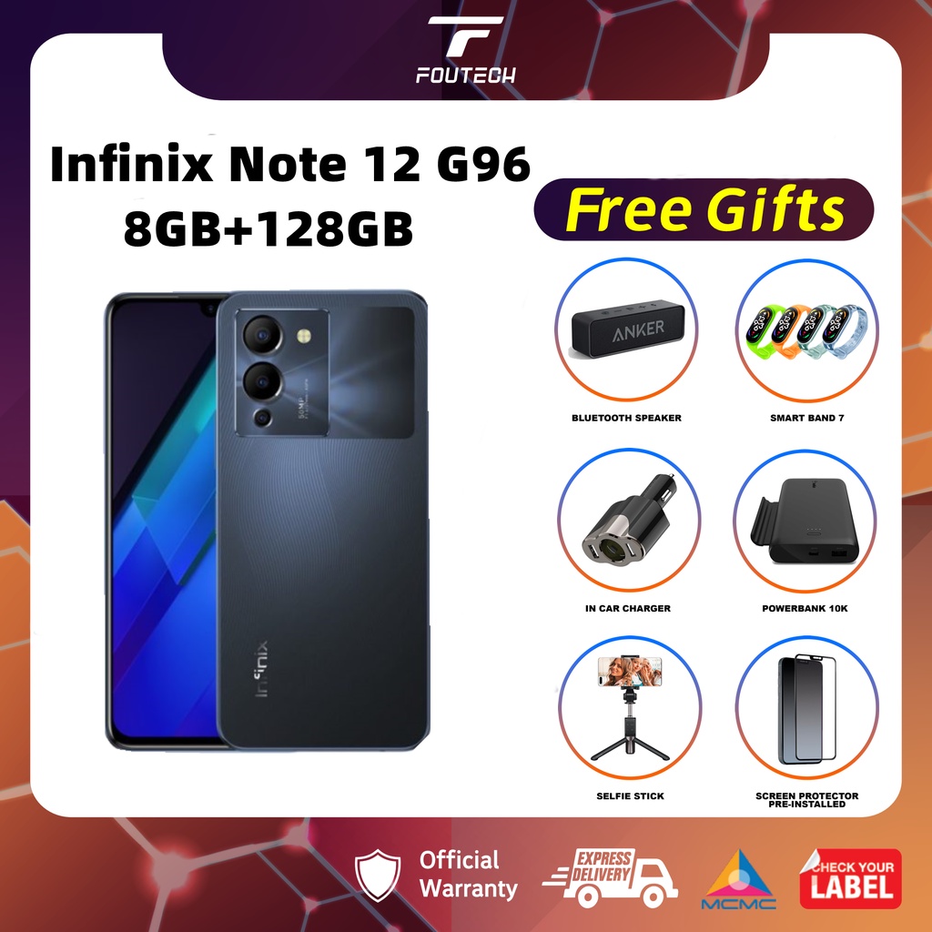 Infinix Note 12 G96 8GB+128GB | Shopee Malaysia