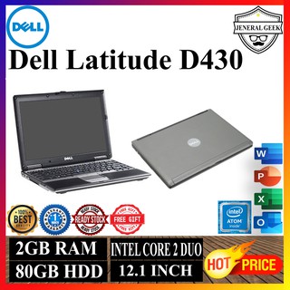 Dell Latitude D430 Core 2 Duo 1 2ghz 2gb Ram 80gb Hdd Used Shopee Malaysia