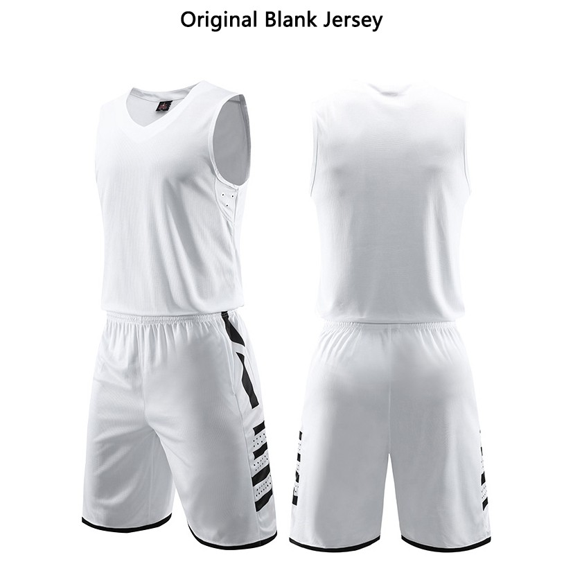 White Blank Basketball Jersey | Shopee 