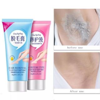 One Spring Hair Removal Cream / Skin Repair Moisturiser Cream 一枝春脱毛膏/修护乳 penanggal bulu
