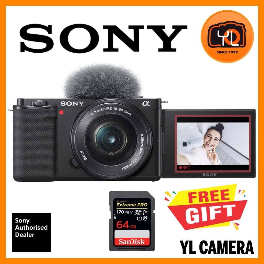 Sony ZVE10 Mirrorless Camera [Free 64GB SD Card] Shopee Malaysia