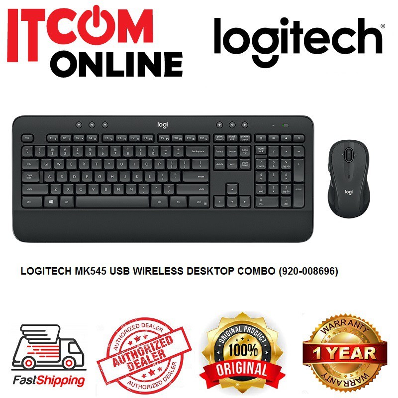 LOGITECH MK545 USB WIRELESS DESKTOP COMBO (920-008696) | Shopee Malaysia