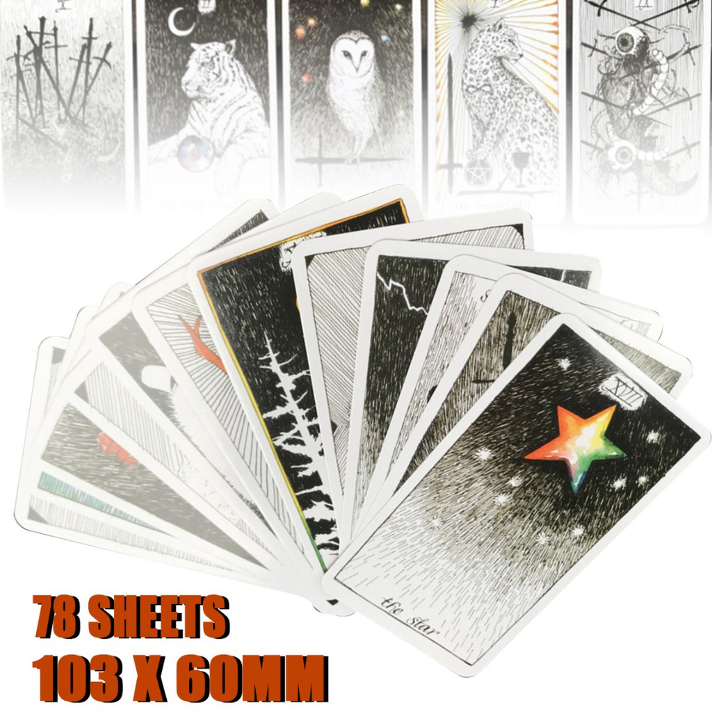 78pcs the Wild Unknown Tarot Deck Rider-Waite Oracle Set Fortune Telling Card Z0 