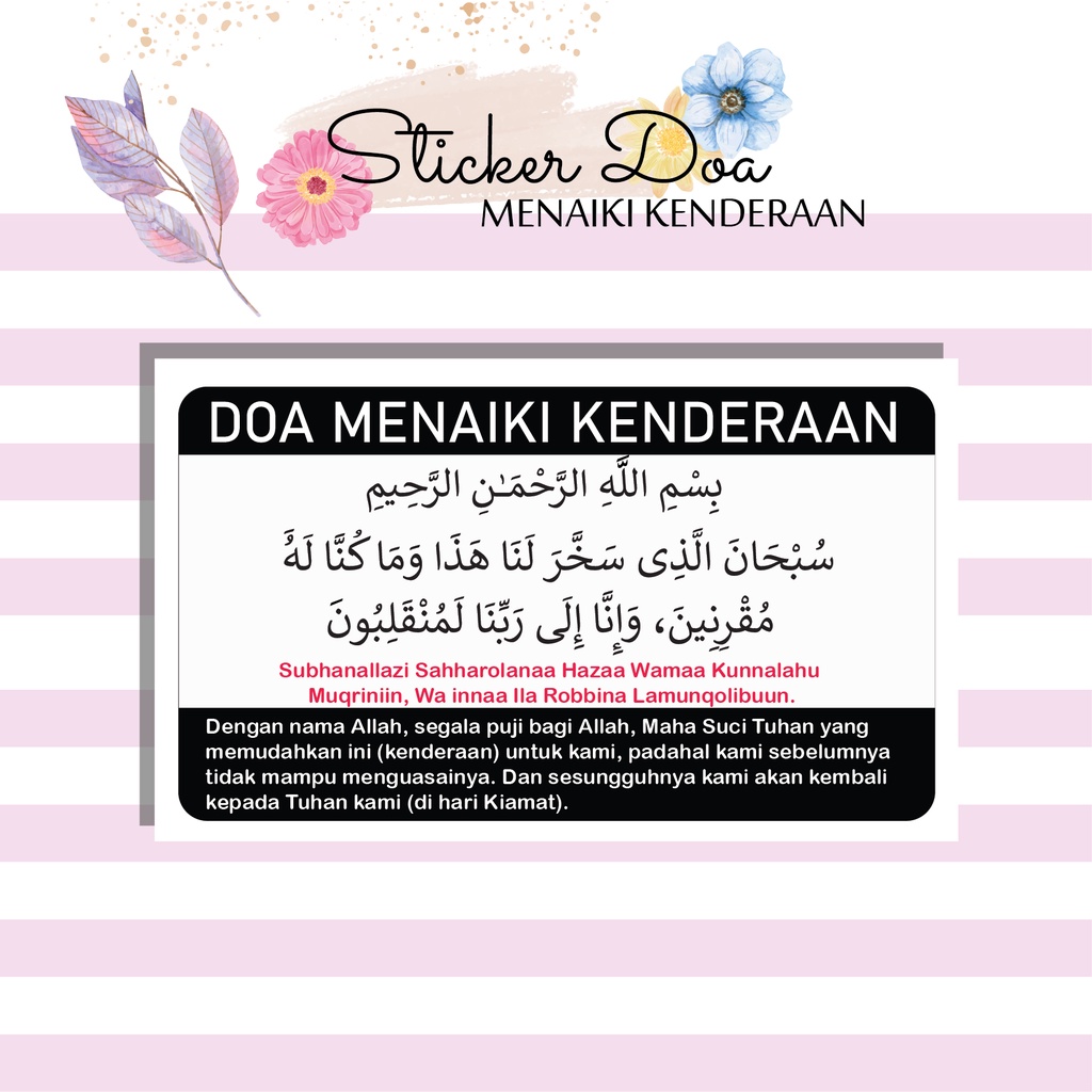 STICKER DOA NAIK KENDERAAN KERETA MOTOR | Shopee Malaysia