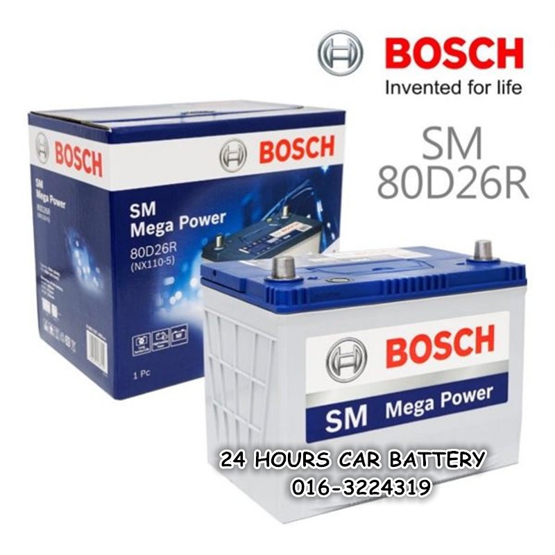 Bosch Sm Mega Power Nx110 5 80d26r Automotive Car Battery Shopee Malaysia