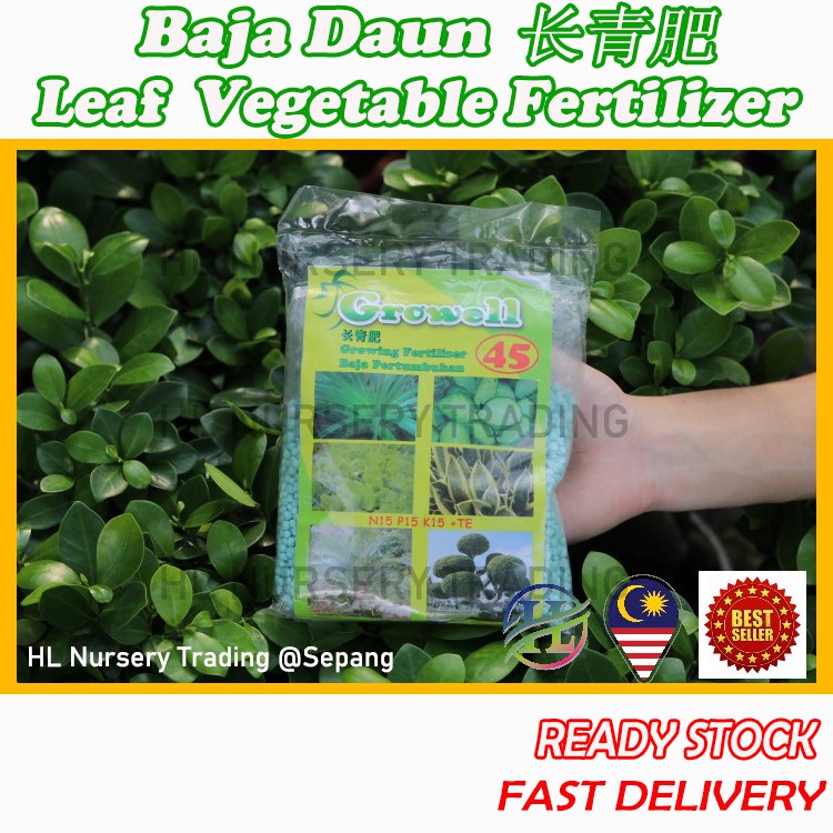 Hl Leaf Fertilizer Baja Daun 叶长青肥料vegetable Tree Indoor Outdoor Plant Sayur Pokok Luar Dalaman 菜树室内室外植物growell Shopee Malaysia