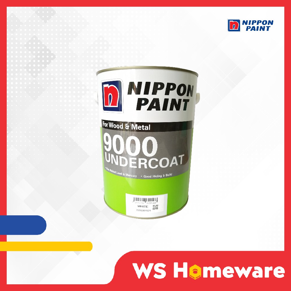 WS 5L Nippon 9000 Undercoat FOR Wood and Metal Shopee Malaysia