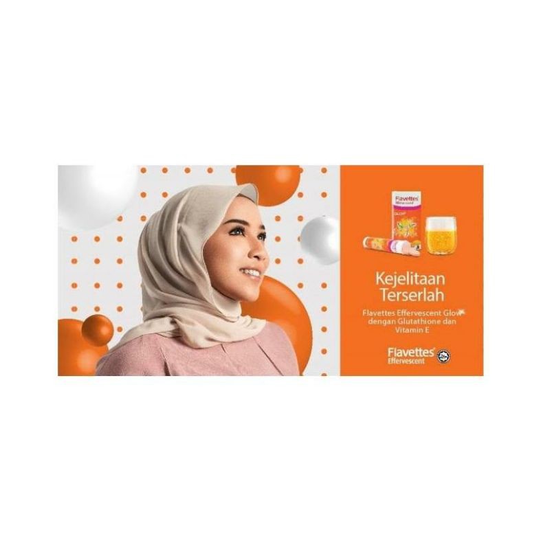 Flavettes Glow Vitamin C E Glutathione Kulit Halus Berseri Putih Shopee Malaysia