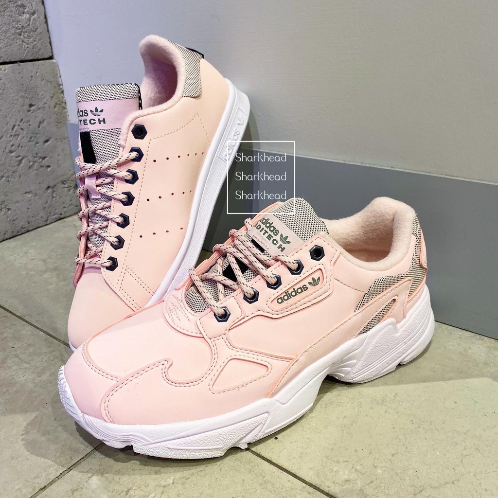 adidas falcon cream pink