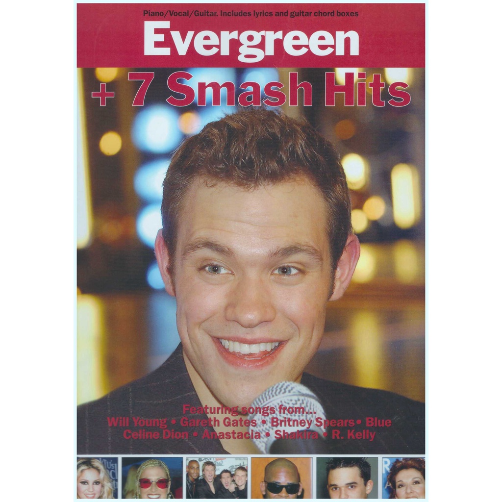 Evergreen + 7 Smash Hits / Pop Song Book / PVG Book / Piano Book / Vocal Book 