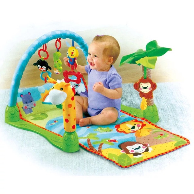 Edu Play Baby Gym Mat Fisher Price Precious Planet Shopee Malaysia