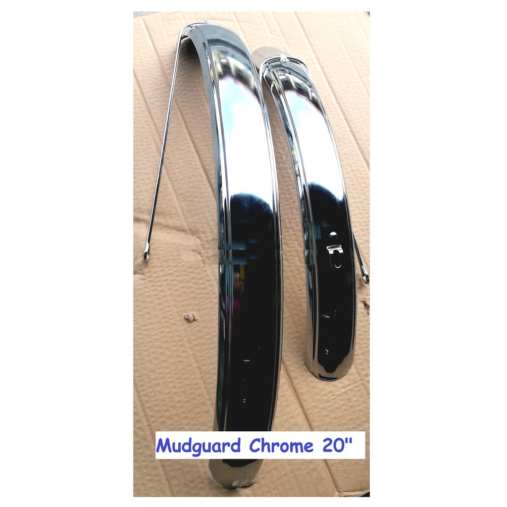 Mudguard Chrome untuk basikal size 20" saja