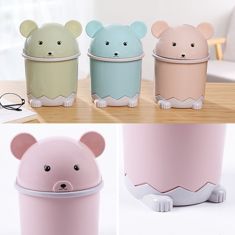 Flip Top Cartoon Trash Can | Shopee Malaysia