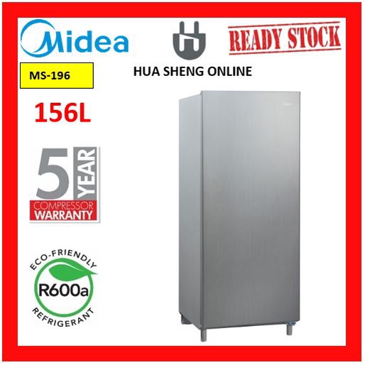 Midea Single Door Refrigerator 156l Ms 196 Shopee Malaysia