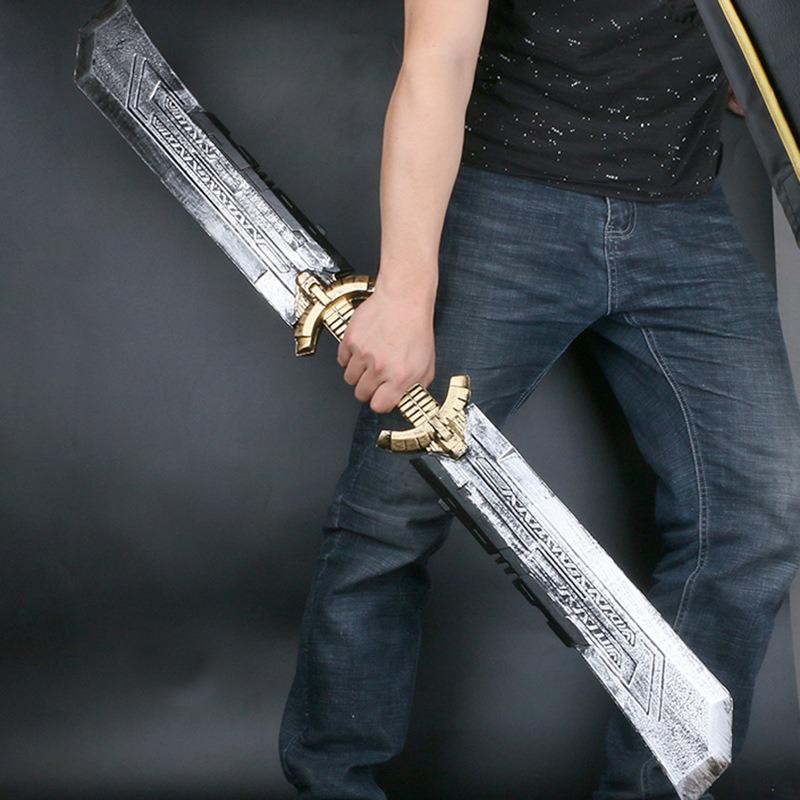 Toy Sword Halloween Pu Sword Toy Pu Sword Samurai Sword Thanos Double Edged Sword Weapon Props Surrounding Children S Pr Shopee Malaysia