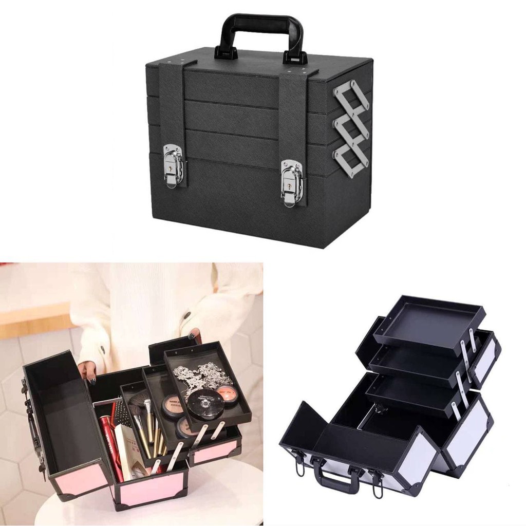 MULTI LAYERS MAKEUP BOX / COSMETIC BOX / KOTAK MAKEUP / 化妆箱 Shopee
