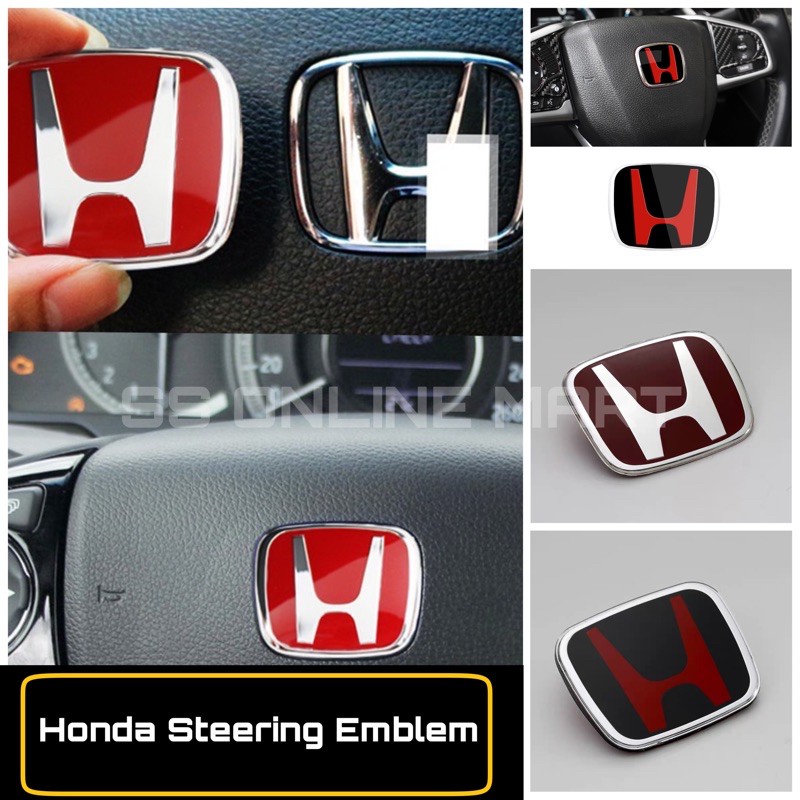 Steering Emblem Honda Civic FC FD FB Accord Jazz City CRV HRV 