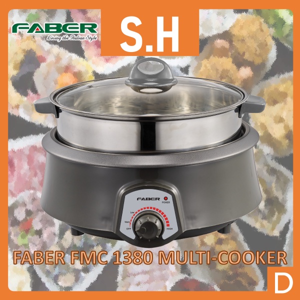 S.H FAB3R FMC 1380 Large Volume 4L MultiFunctional Cooker for Soup