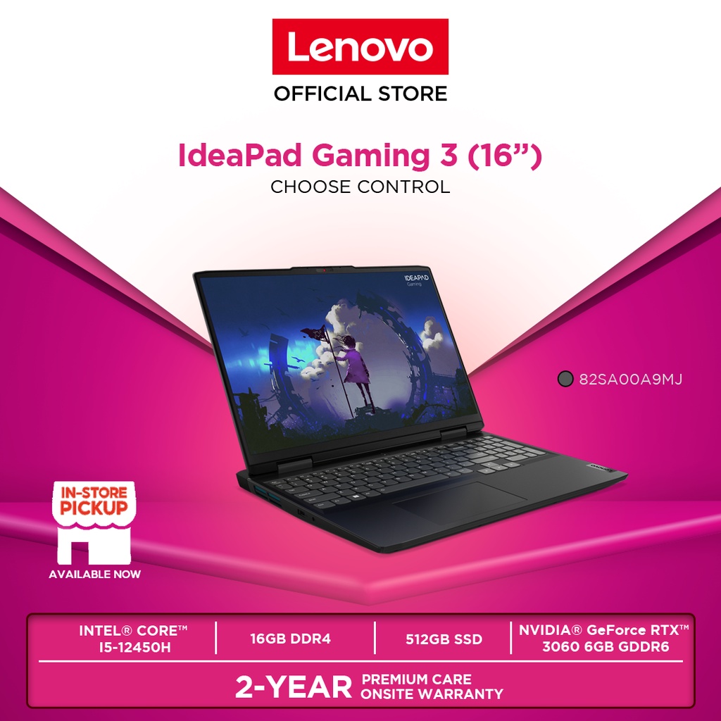 Lenovo IdeaPad Gaming 3i - Onxy Grey (GeForce RTX 3060 16