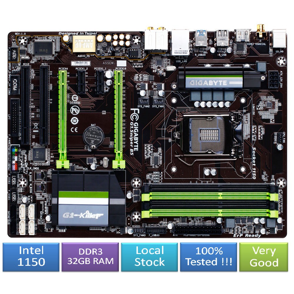 Socket 1150 (New!!) (Local Stock) Gigabyte Asus H87 B85 Gaming