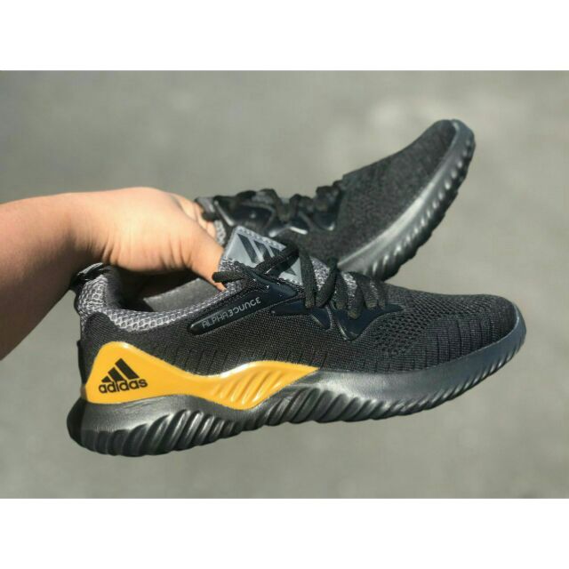 adidas alphabounce black gold