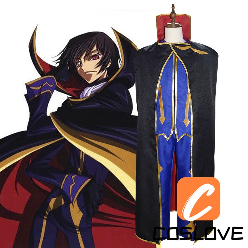 Code Geass Lelouch Cosplay Costume Full Set For Halloween Party Shopee Malaysia 7029