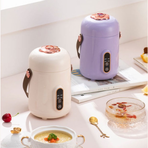 Electric stew pot multi-function portable kettle mini electric slow noodles rice cooker bowl electric slow cooker Intelligent pot cooking porridge soup simmering porridge electric