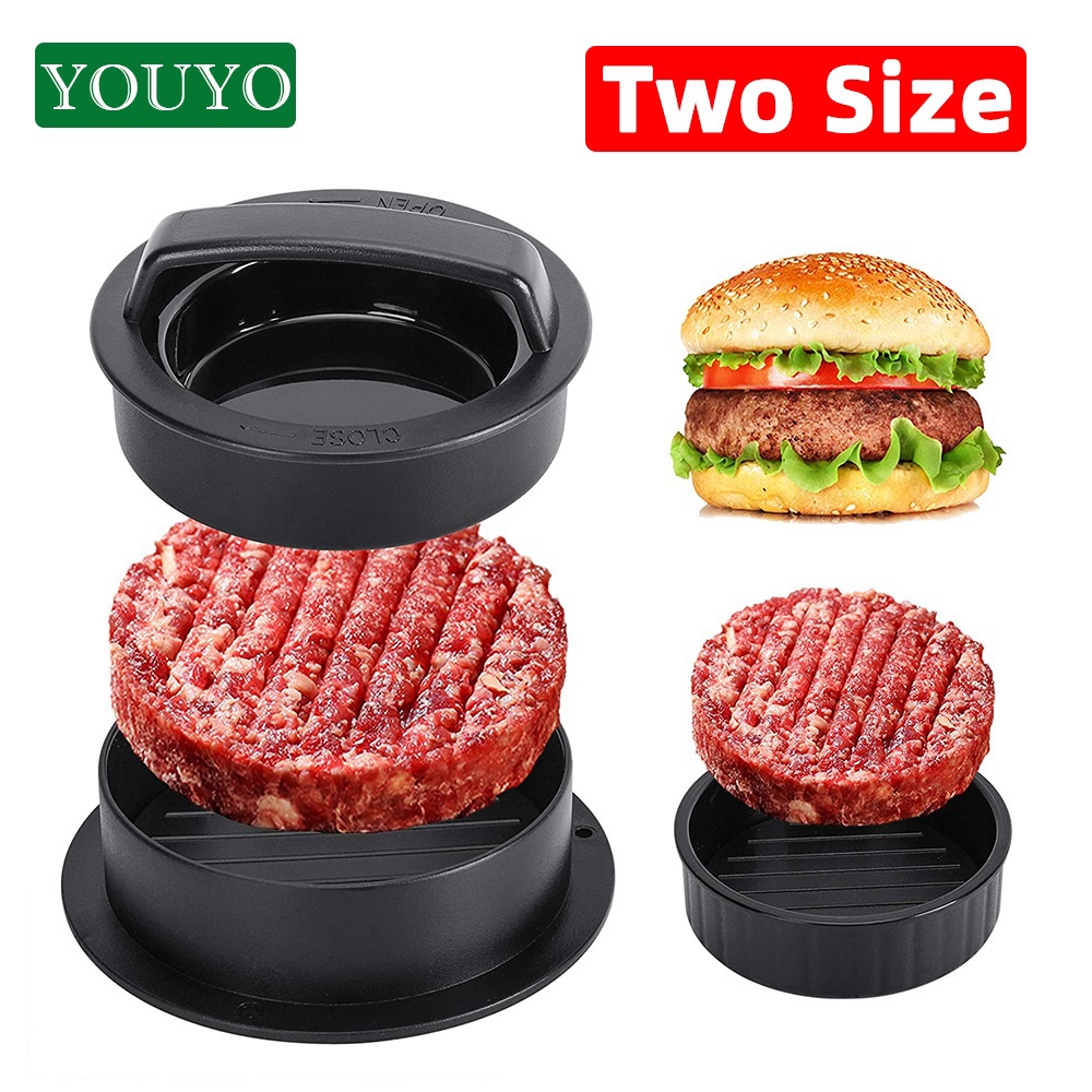 Food Grade ABS Hamburger Meat Press Maker Nonstick Stuffed Burger Press Beef Pie Patty Maker Mould BBQ Grill Kitchen Accessories