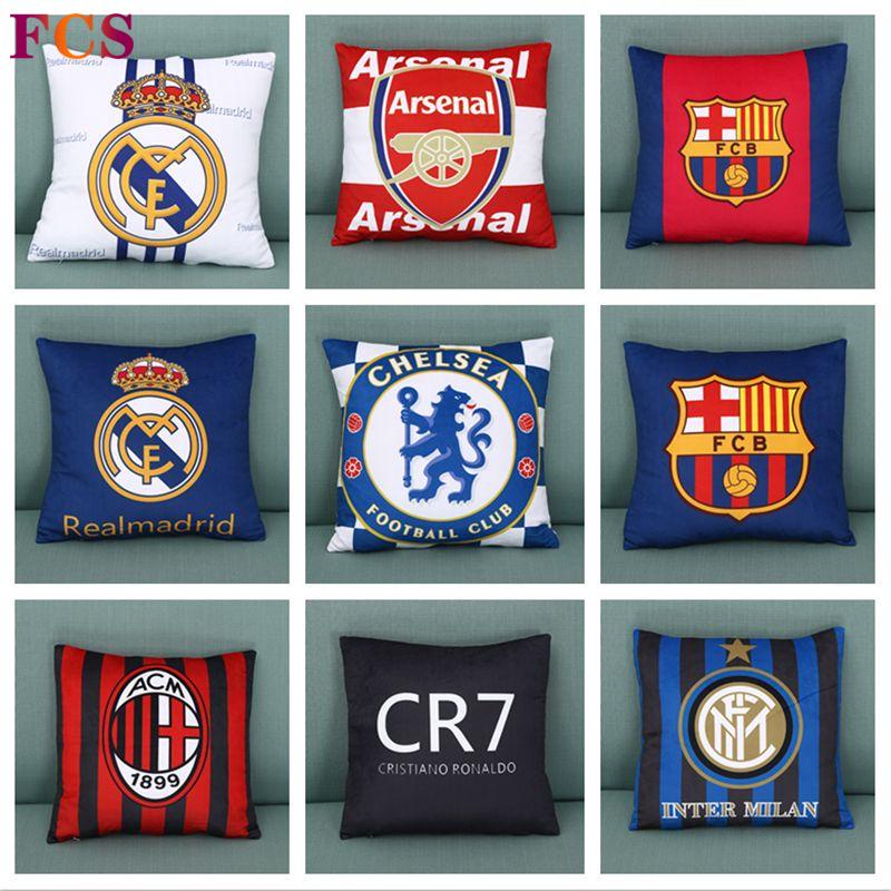 [FCS] [Ready Stock] Royal Malaysia Bazaar Juventus Liverpool AFC MU MC Pillow Merchandise Football Team Logo Fan Supplies Pillow✔Give Friends Gifts Collectibles Football Fans