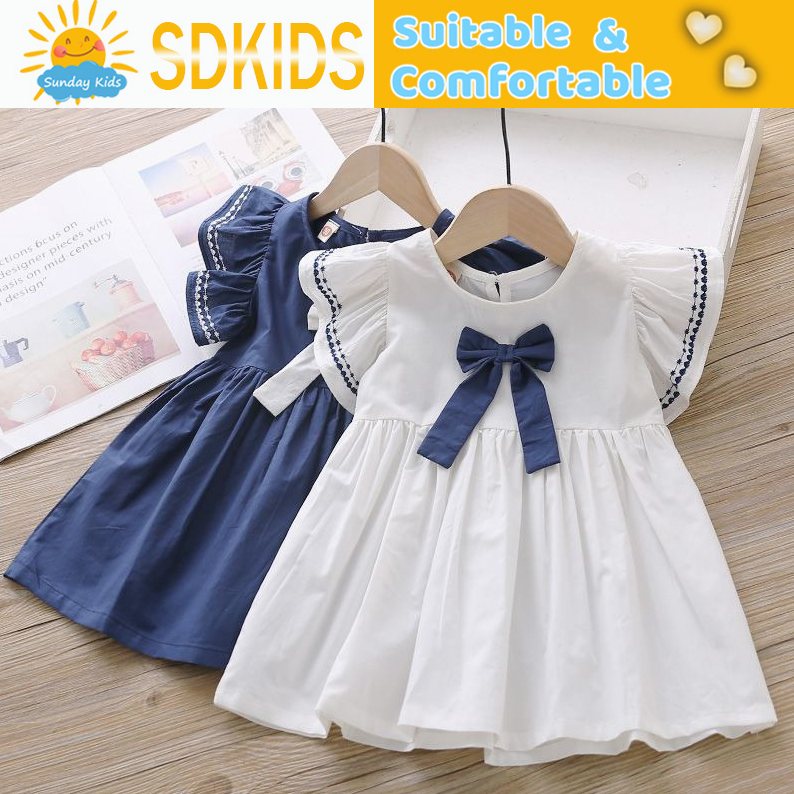 Eid Ramadan Baby Girl Clothes Korean Cotton Princess Sweet Dress Sleeveless New Toddler Kids Baby Girl Outfit Clothes 1 Years Old