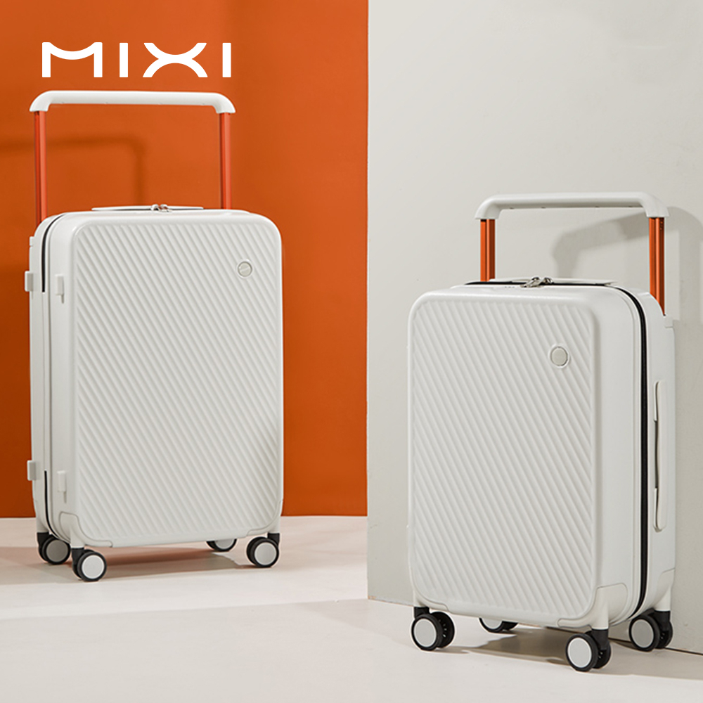 Mixi Stylish Wide Handle Luggage 20" Carry On Suitcase 24" Check In Trolley Case With TSA Lock M9276