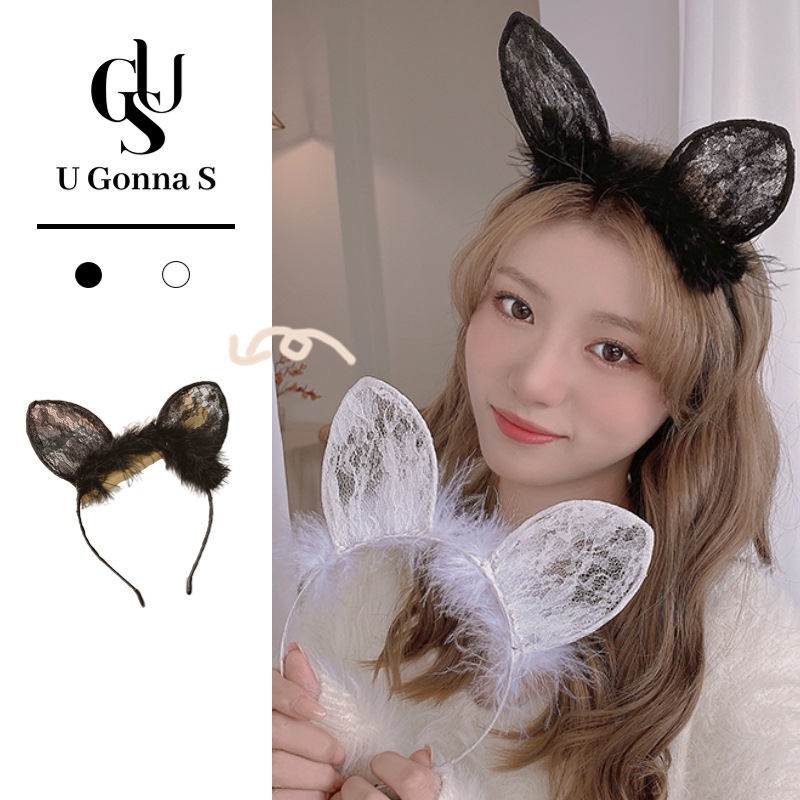 Hair Band Women Accessories Korean Hairbands Cute Cat Ears Lace Mesh Variety of Styles Sexy 女士发箍