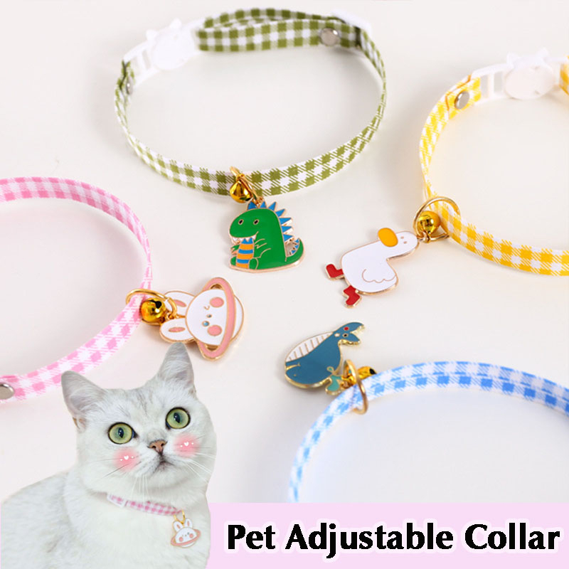 Cat Collar Pet Collar Dog Collar Adjustable Collar Candy Colored Avocado Pendant Cat and Dog Safety Necklace