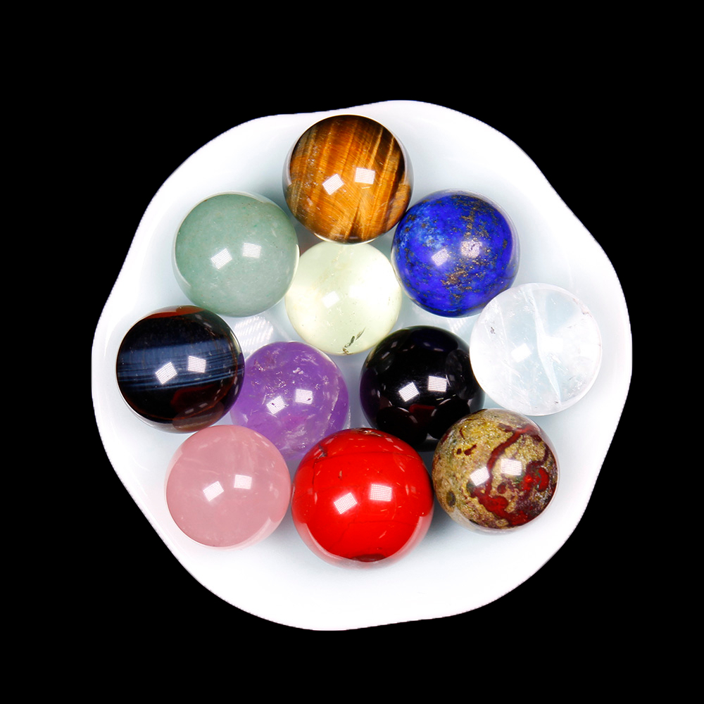 1pc Natural Quartz Crystal Ball Mineral Specimens Healing Gems Home Decoration Jewelry Making About 20mm