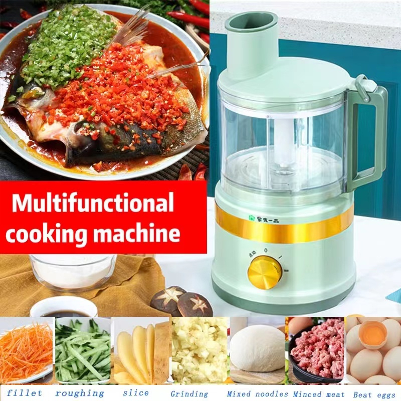 👉🔥2023 Multifunctional vegetable cutter household electric meat grinder and noodle juicer grater slicer soybean milk grinder cooking machine