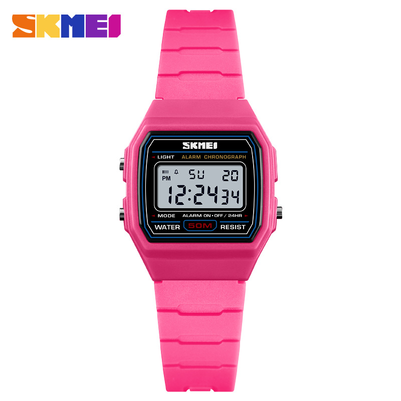 SKMEI Unisex Kids Watches Girls Boys Waterproof Sports Style Wristwatch Week Alarm Clock Luminous Digital Watches Children Watch