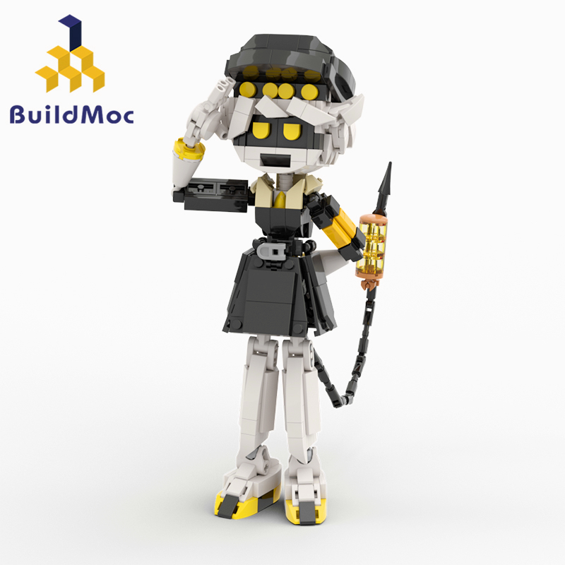 Buildmoc Comic Murder Drones (N) Robot Building Blocks Worker Drones Robot Model Toys For Kids Blocks For Adult Gifts 502PCS Bricks MOC Set