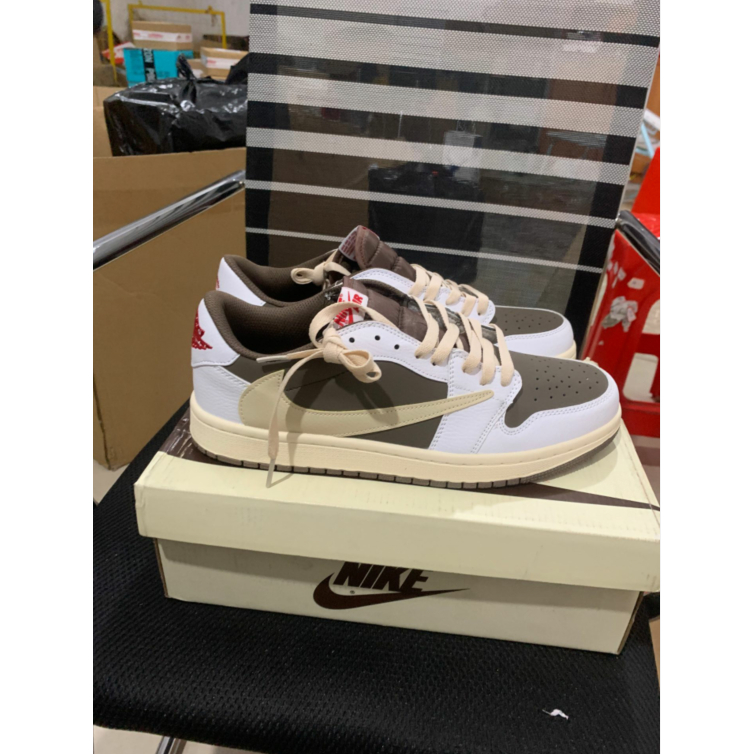 2023New Travis Scott x Air Jordan 1 Retro Low Reverse Mocha Cactus Jack Sneakers DM7866-162