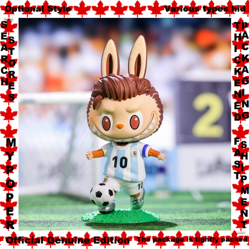 Optional Styles Lionel Messi Kick off Labubu POPMART LABUBU x Argentina national football team AFA Series Doll Garage Kit Blind box Paul Dybara Skills Leonardo Paredes Celebration Lautaro Martinez Victory Sergio Aguero Headed Goals