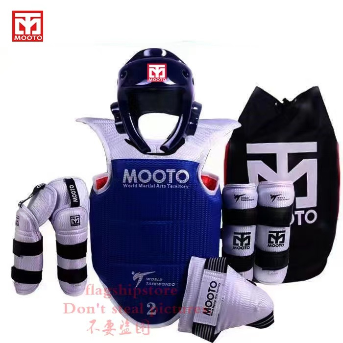 Taekwondo protective gear full set of children's seven or eight-piece combat training helmet mask competition thickening suit