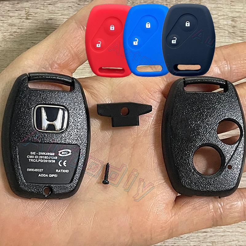 Car Key Case Shell Remote Fob Cover For Honda Civic City Jazz Brio BRV Accord CRV Mobilio HRV Odyssey