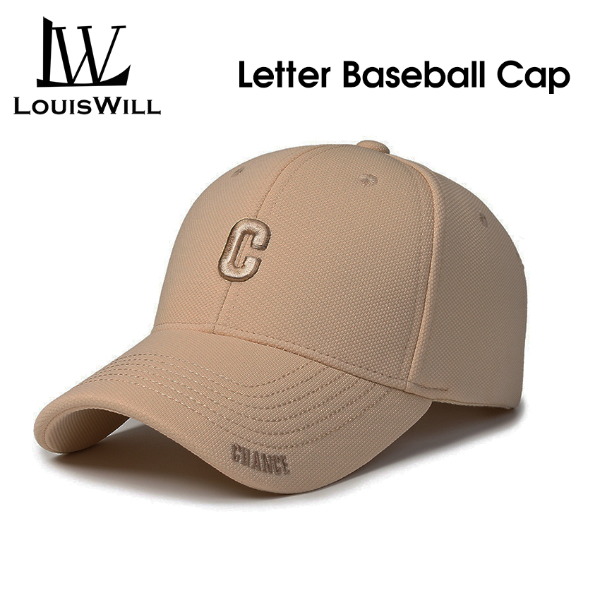 LouisWill Unisex Baseball Cap Fashionable Letter Cap Sun Shading Cap Breathable Casual Baseball Cap Sunscreen Baseball Cap Outdoor Sun Hat