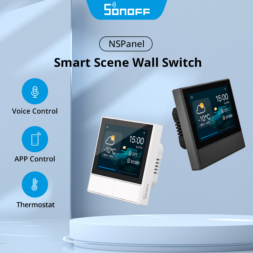 SONOFF NSPanel Smart Scene Wall Switch Wifi Smart Thermostat Display All-in-One Control EU LCD Touch Screen